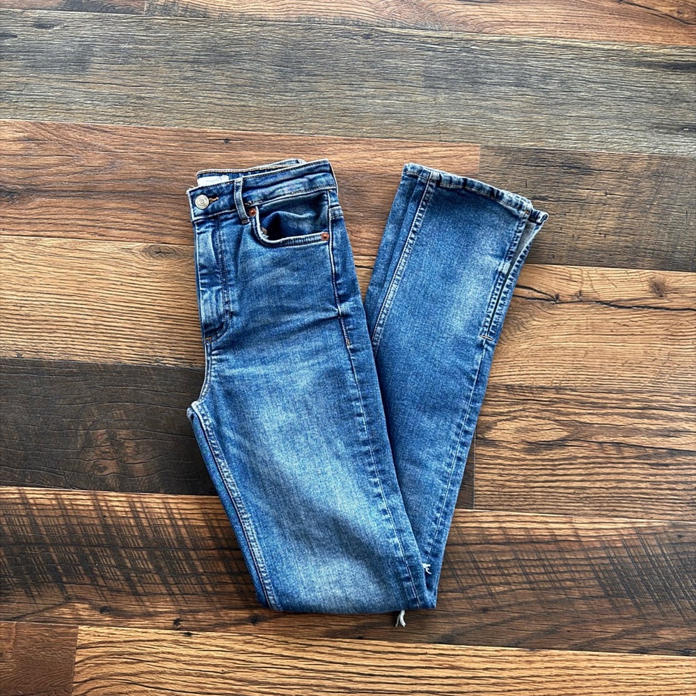 Zara Side Slit Jeans